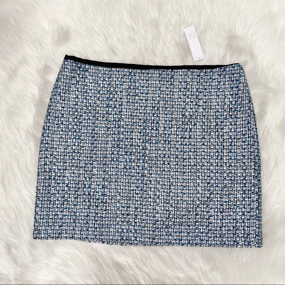 NWT WHBM Multi Tweed Skirt size 14